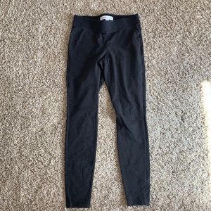 Old navy heather gray leggings with thick waist band.